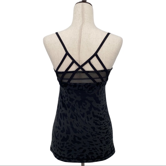 Lululemon Just Breathe Animal Print Strappy Tank, Size 4 - Picture 6 of 15